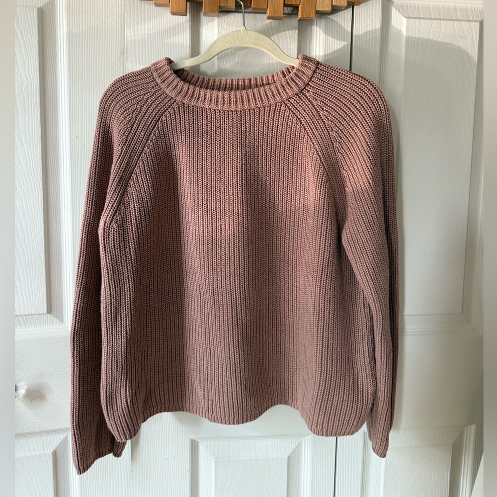 Jenni Kayne Cotton Fisherman Crewneck Sweater